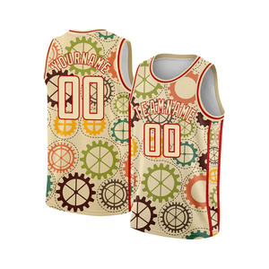เสื้อบาสเก็ตบอลผ้าระบายอากาศได้ดีพิมพ์ซับลิเมชันสบาย - Product Image 3