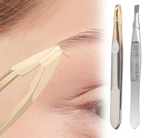 แหนบถอนขน แหนบแต่งหน้า แหนบถอนขนคิ้ว แหนบถอนขนละเอียด แหนบสแตนเลส คลิปหนีบคิ้ว - Product Image 1