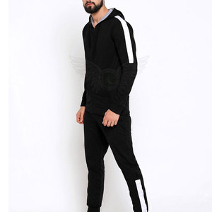 Survêtements d'hiver pour hommes sur mesure OEM, fabriqués en usine, grandes tailles, motif uni, 100 % coton, respirants, légers, design sans couture, pas chers - Product Image 2