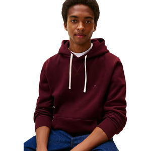 Sweat-shirt à capuche zippé 100% coton doublé polaire avec poche latérale pour hommes pull d'hiver haut de rue - Product Image 1