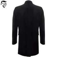 Manteau long d'hiver pour homme, style Thomas Shelby, en laine faite main, satiné, respirant, gothique, pour cosplay, avec boutons brodés