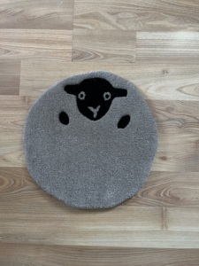 Alfombra de lana cómoda y acogedora, alfombras y juegos de Área del fabricante para sala de estar, alfombras de dormitorio, patrón de estampado de animales para un hogar cálido - Product Image 2