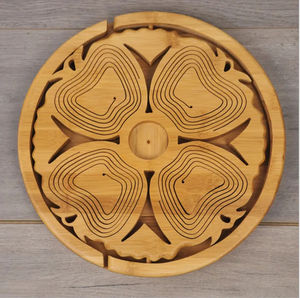 Panier à fruits secs en bois moderne de qualité supérieure, respectueux de l'environnement, fabriqué à la main en bois naturel, multi-usages - Product Image 2