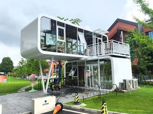 Casa Contenedor Prefabricada Moderna, Casa Modular de Lujo, Casa Portátil con Estructura de Acero, Villa Prefabricada, Casa Móvil con Balcón - Product Image 2