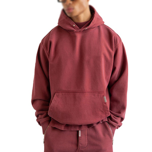 Sweat-shirts à capuche pour hommes en gros, impression de logo personnalisée, hiver, numériques, surdimensionnés, en molleton de coton lourd, à capuche - Product Image 5