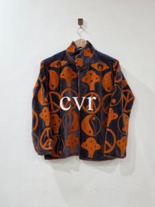 Chaqueta Bomber de Terciopelo con Bordado Floral Bohemio, Cuello Mandarín, Manga Larga, Ropa Exterior Informal para Mujer, Corta, Transpirable, Otoño - Product Image 1