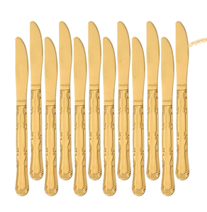 Couteau à beurre en laiton Ensemble de couteaux Cuisine et table Utilise des couverts à bas prix Petit couteau Couteau à beurre en acier inoxydable - Product Image 4