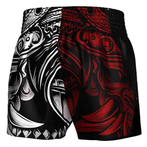 Venta al por mayor OEM ODM Custom Fight Shorts Sublimación completa MMA Muay Thai Shorts para fightwear Deportes Satén - Product Image 5