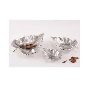 Bandeja de aluminio niquelado hecha a mano con diseño de hoja blanca antigua, Decoración de mesa de lujo, tamaño personalizado, cocina, uso doméstico - Product Image 1