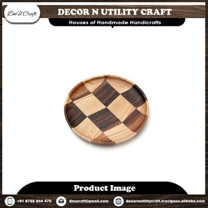 Platos de madera para restaurantes, vajilla multiusos de madera de Acacia Natural hecha a mano, a la venta al mejor precio - Product Image 6