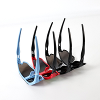 Lunettes de soleil de cyclisme pour enfants 2025 UV400, coupe-vent, monture intégrale en PC, protection UV complète, lunettes de sport colorées