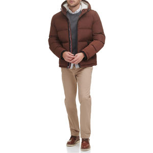 Veste d'hiver personnalisée pour homme, veste matelassée en duvet, veste matelassée de qualité supérieure, légère, entièrement zippée, à capuche, veste d'hiver pour homme - Product Image 1