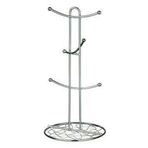 ชั้นวางของโลหะสำหรับวางบนโต๊ะทรงไข่ดีไซน์ลูกปัดประดับเพชรชั้นวางของตกแต่งแฟนซีสีขาวหรูหรา - Product Image 2