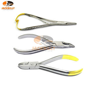 Kit dentaire orthodontique 6pcs Set TC Mathieu Plier, coupe-fil dur, coupe-bout distal, ligature, miroir avec poignée, pince de formage - Product Image 2