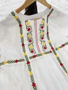 Ethnic <b>Clothing</b> & <b>Accessories</b> Fancy Thread Work Jorjet Kurti for Women Daily Life Stylish Kurti Available for Sale From India - Product Image 3