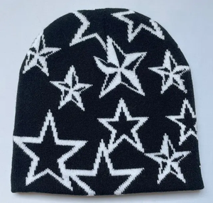 Bonnets tricotés en laine unisexe Chapeaux d'hiver rayés personnalisés Pom Nouvelle mode Design réversible Promotion à bas prix pour l'extérieur - Product Image 3