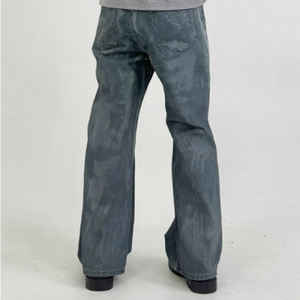 Jeans de Fábrica, Estilo Urbano, para Hombre, de Pierna Recta, Transpirables, Lisos, Holgados, para Verano e Invierno - Product Image 4