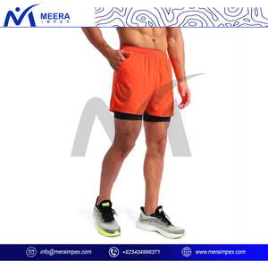 Haute qualité 100% coton hommes Shorts séchage rapide léger respirant solide motif Shorts pour courir Sports de plein air Gym - Product Image 3