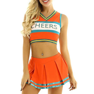 เครื่องแบบเชียร์ลีดเดอร์โพลีเอสเตอร์สำหรับผู้หญิงเครื่องแบบเชียร์ลีดเดอร์พิมพ์ซับลิเมชันดีไซน์ล่าสุด - Product Image 1