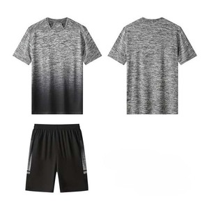 Hommes coton course personnalisé hommes short ensemble en gros 2025 nouvelle mode Logo personnalisé vêtements de sport d'été chemise et short - Product Image 4