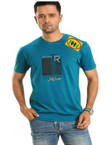 T-shirt de football personnalisé 100% coton respirant à manches courtes pour homme et femme, imprimé 3D, 260g, pull-over - Product Image 1