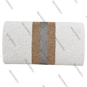 Handmade Elegant <b>White</b> Bridal <b>Clutch</b> Customizable Beaded <b>Wedding</b> Purse with Zipper Closure <b>for</b> Brides' Special Occasions - Product Image 4
