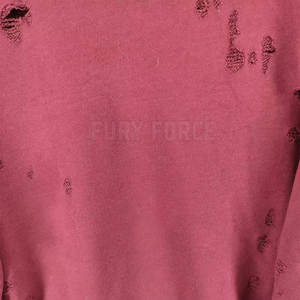 Quantité minimale de commande bas Vente chaude Personnalisé Hommes Sweat De Détresse En Couleur Unie Personnalisé Marque Privée Sweat De Détresse - Product Image 3