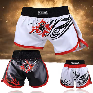 2025 Muay Thai Boxing MMA Training <b>Shorts</b> Wholesale Unisex Cotton <b>Polyester</b> Fashion Design Breathable Durable - Product Image 5