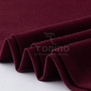 Patrón sólido de los hombres de la mejor calidad para la camisa polo Bajo MOQ Servicio OEM Tela de lona elegante - Product Image 5