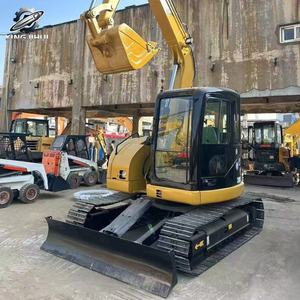 Excavatrice d'occasion CAT308C 8 tonnes, godet 0,38 m³, marque japonaise d'origine, petite excavatrice sur chenilles pour travaux de construction, faible nombre d'heures, certifiée CE - Product Image 3