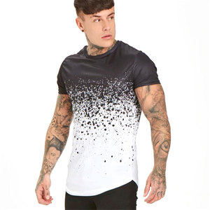 Logo personnalisé 100% coton Designer T-Shirt pour hommes solide tricoté uni grande taille vêtements pour hommes Logo avant 200 grammes poids du tissu - Product Image 1