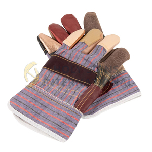 Pakistan-made EN420 EN388 Certified Quality Working Gloves Cut Resistant Multi-LEATHER Pieces Cotton Lining XL Size - Product Image 2