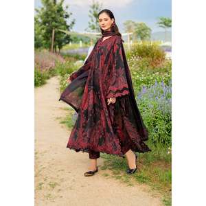 Ensemble de costume pour femme en tissu brodé UF-4220 - Product Image 5