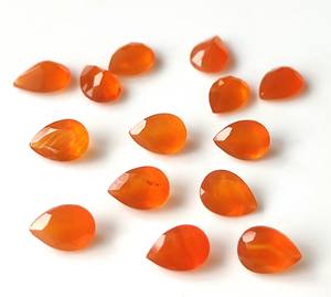 ลูกแพร์3x5mm-7x10mm คาร์เนเลียนธรรมชาติตัดเหลี่ยมเพชรพลอยหลวมทำด้วยมือคุณภาพสูงสำหรับการทำเครื่องประดับ - Product Image 3