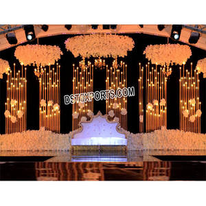 เชิงเทียนโลหะสีทองสูง,แท่นวางเทียนสำหรับงานแต่งงานสไตล์เอเชียดีไซน์ใหม่ - Product Image 1