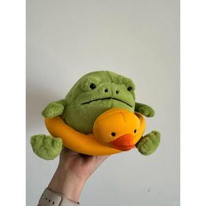 Jelly <b>Cat</b> Swim <b>Ring</b> Rain Frog Limited Edition UK Plush Toy Super Soft Super Soft PP Cotton Filled Cute Inflatable Animal Toy - Product Image 2