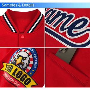 Chaqueta Universitaria de Béisbol Personalizada, Chaqueta Bomber con Letras, Uniforme Deportivo Universitario, Diseña Tu Propio Logotipo Bordado con Nombre - Product Image 5