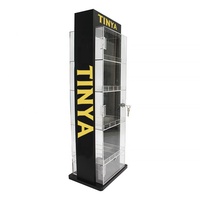 Présentoir en acrylique de dessus de table Vitrine d'électronique grand public Vitrine écologique personnalisée à 5 niveaux