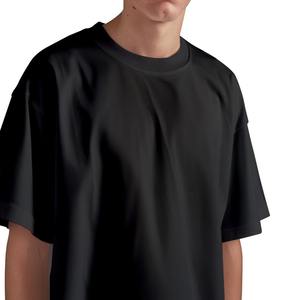 T-shirt en jersey pour homme surdimensionné tendance, streetwear, manches courtes, 100% coton, hip hop, coupe ample, imprimé, anti-rétrécissement, décontracté, vêtements d'été - Product Image 6