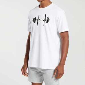 Camisetas gráficas personalizadas, camiseta lavada con ácido de pantalla, camisetas de serigrafía transpirables unisex de gran tamaño para hombre, camisetas de algodón 100% - Product Image 4