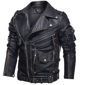 Blouson en cuir noir de qualité supérieure pour homme en cuir de vachette véritable blouson bombardier de motard Streetwear élégant pour temps froid - Product Image 2