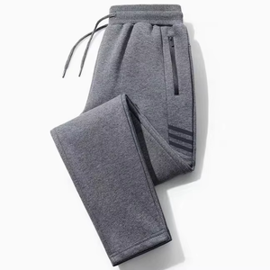 Pantalones de chándal en blanco ecológicos para hombre, pantalones de chándal holgados de alta calidad con bolsillos, pantalones de chándal personalizados para hombre - Product Image 4