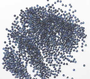 Zafiro Azul Natural al por Mayor, Piedra Suelta Redonda Facetada, Gema Preciosa para Joyería, de 1 mm a 6 mm, Certificada - Product Image 3