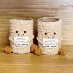 Portalápices de Patata de Ganchillo Personalizable Directo de Fábrica - El Artesanía Textil Más Vendida para Oficina y Escuela - Product Image 3