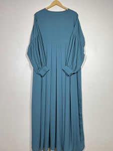 2025 dernière conception à la mode à manches longues femmes Abaya respirant grande taille dames robe musulmane prix de gros - Product Image 5