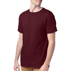 T-shirt pour hommes de couleur marron sur mesure OEM avec un matériau en coton de qualité supérieure respirant à séchage rapide avec taille de couleur et logo - Product Image 4