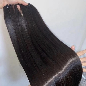 Mechones de pelo crudo vietnamita, cabello Natural liso, gran Stock, calidad superior - Product Image 4