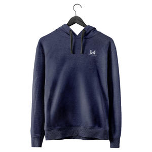 W4G personnalisé 100% coton tricoté solide polaire pull sweats à capuche hommes sérigraphie avant printemps porter anti-rides - Product Image 5