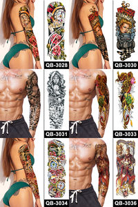 Autocollants de <span class=keywords><strong>tatouage</strong></span> temporaire étanches super grands pour hommes et femmes Application <span class=keywords><strong>bras</strong></span> complet et demi-<span class=keywords><strong>bras</strong></span> <span class=keywords><strong>épaule</strong></span> pour le corps et le visage - Product Image 5