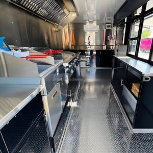 Remolque de comida de concesión de camión de café de perrito caliente resistente al óxido de acero inoxidable totalmente equipado personalizado a la venta en EE. UU. para comida rápida - Product Image 4